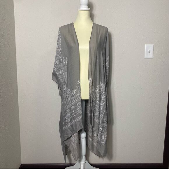 NWT Lana Roux Boho Style Oversize Kimono Cardigan In Women's One Size - Picture 9 of 12